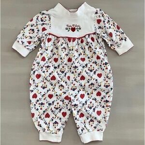 Vintage 90s Baby B'Gosh Infant Girl Bubble Romper